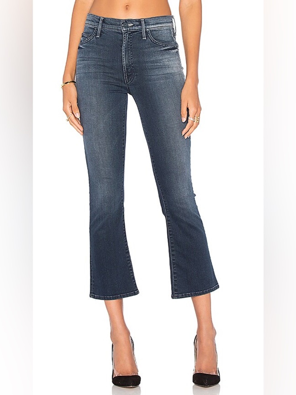 Mother Insider Crop Jean Repeating Love